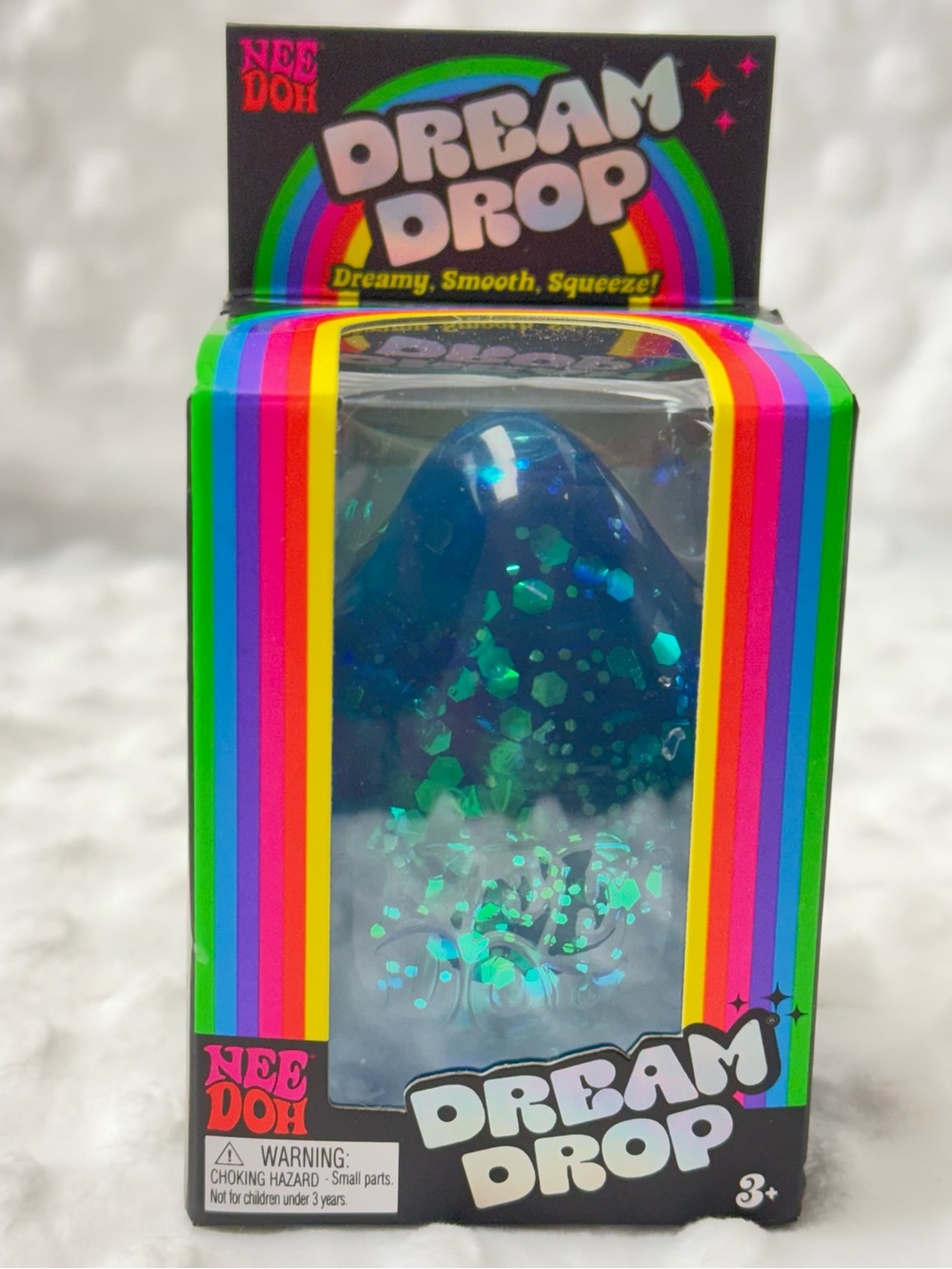 NeeDoh Dream Drop Glitter Squeeze Toy - Blue/Green